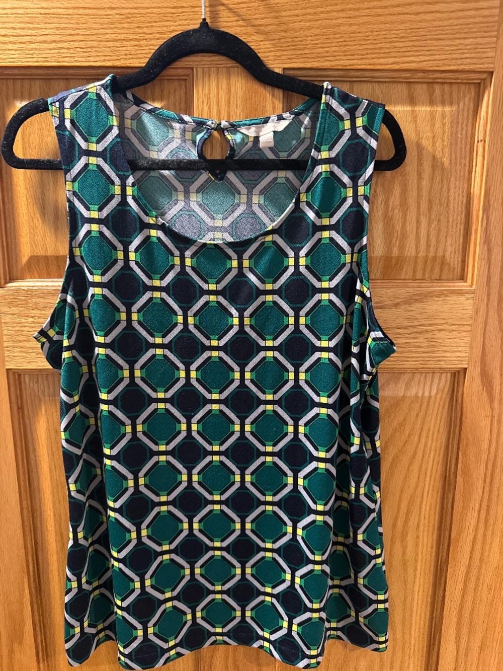 Emerald green patterned camisole size L